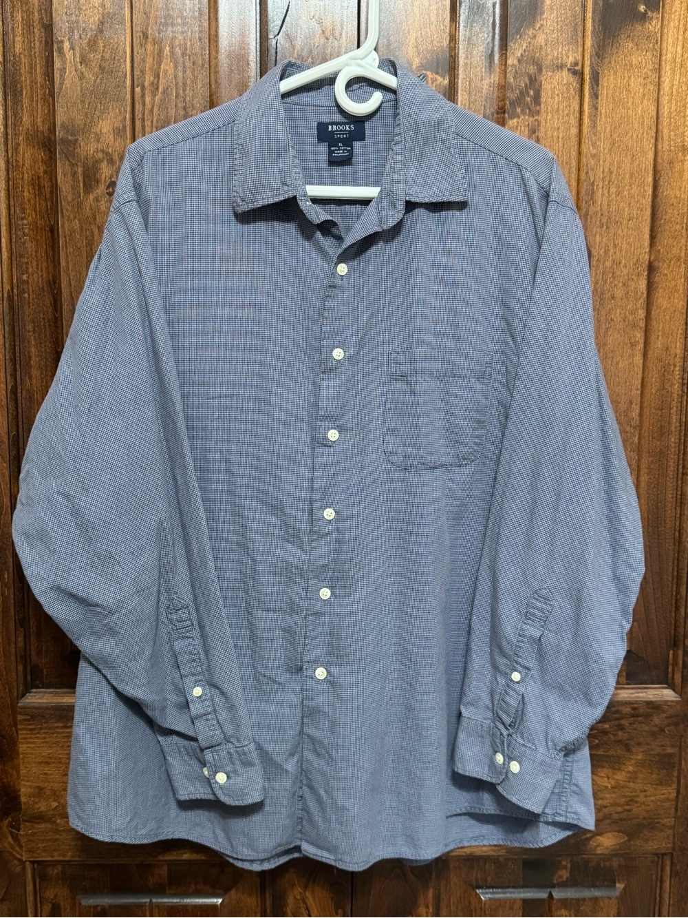 Brooks Brothers Casual Long-Sleeve Button-Down Shirt in Slate Blue